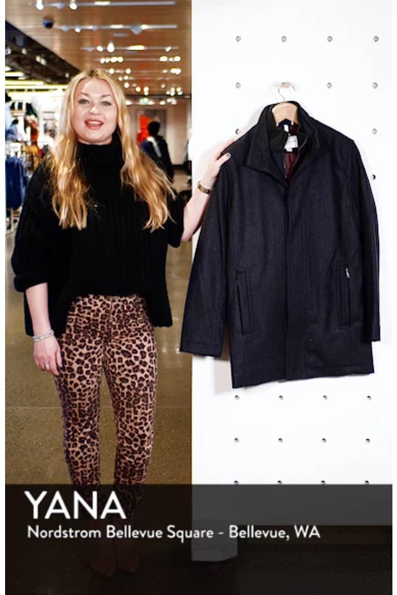 Melton Wool Blend Coat video