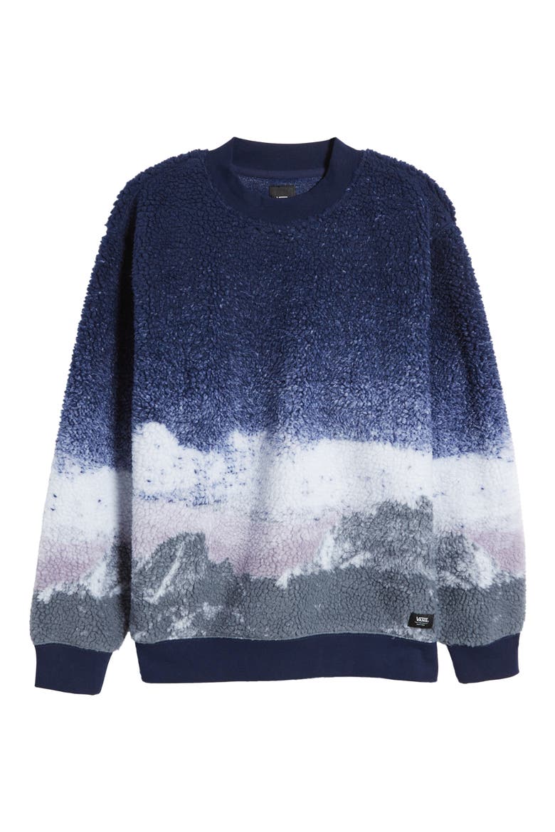 Overlook Fleece Sweatshirt, Alternate, color, DRESS BLUES