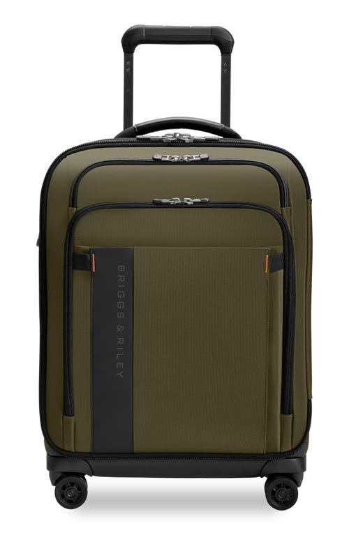 Briggs & Riley Zdx Essential 22-inch Expandable Carry-on Spinner Suitcase In Orange