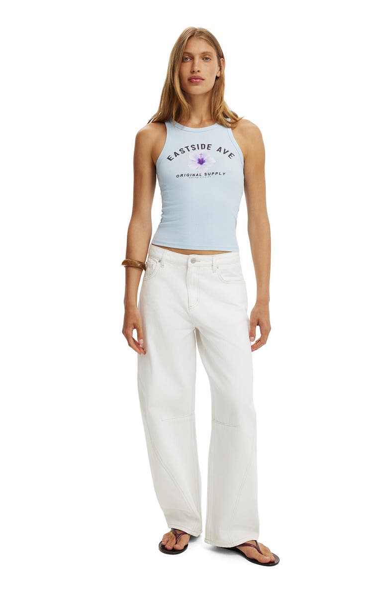 Cotton On Women's High Neck Graphic Tank, Alternate, color, Eastside  Seaside Blue