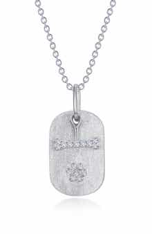 Dog Bone & Paw Pendant Necklace