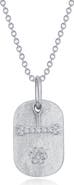 Lafonn Dog Bone & Paw Pendant Necklace