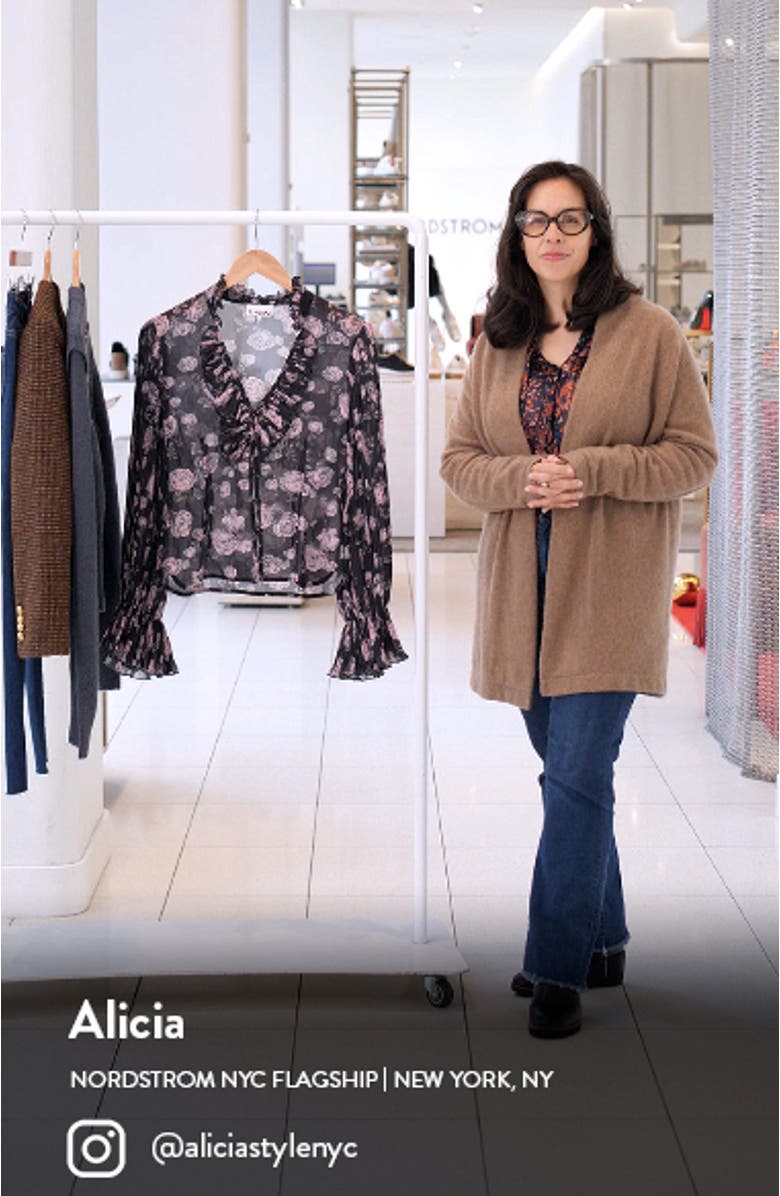 Floral Print V-Neck Shirt, sales video thumbnail