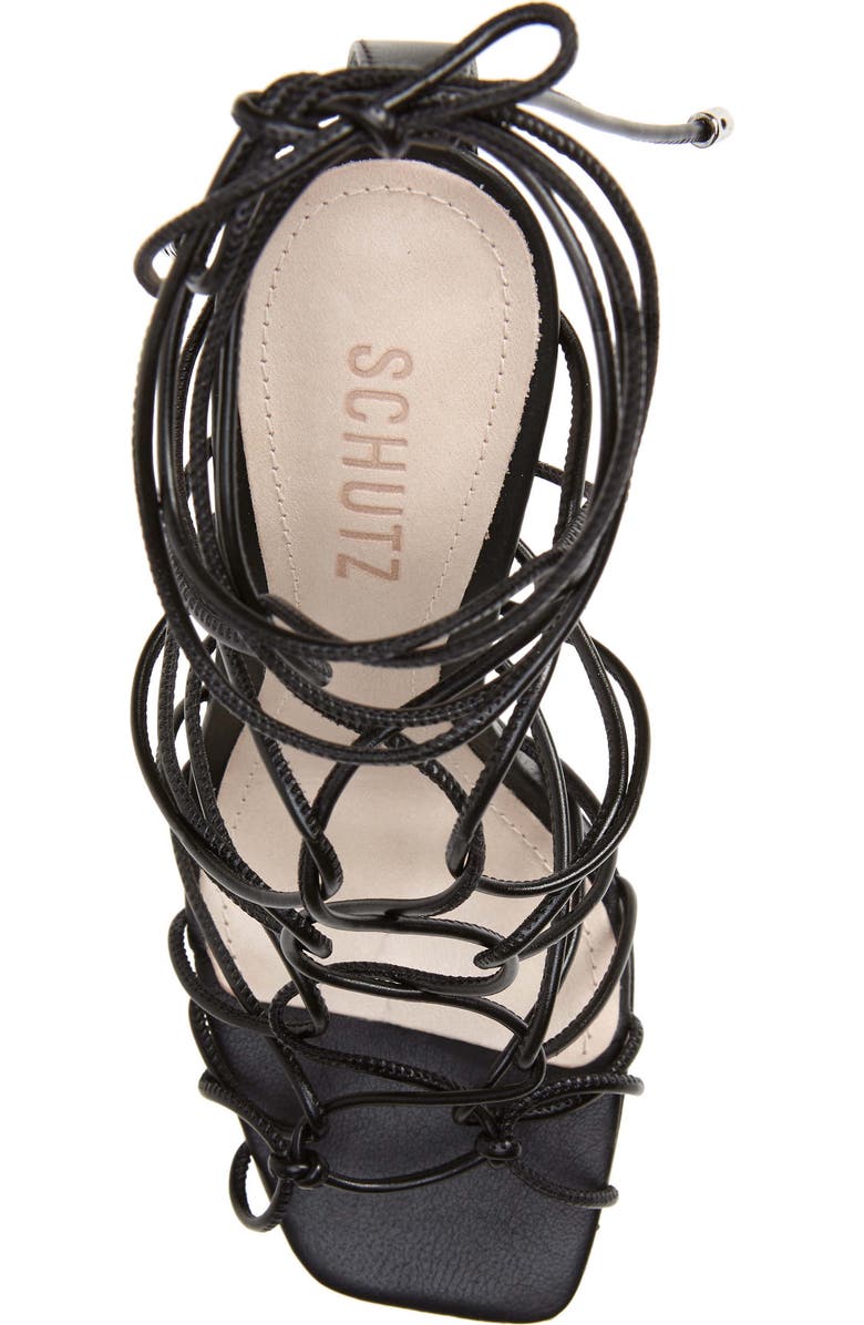 Schutz Heyde Ankle Tie Sandal, Alternate, color,