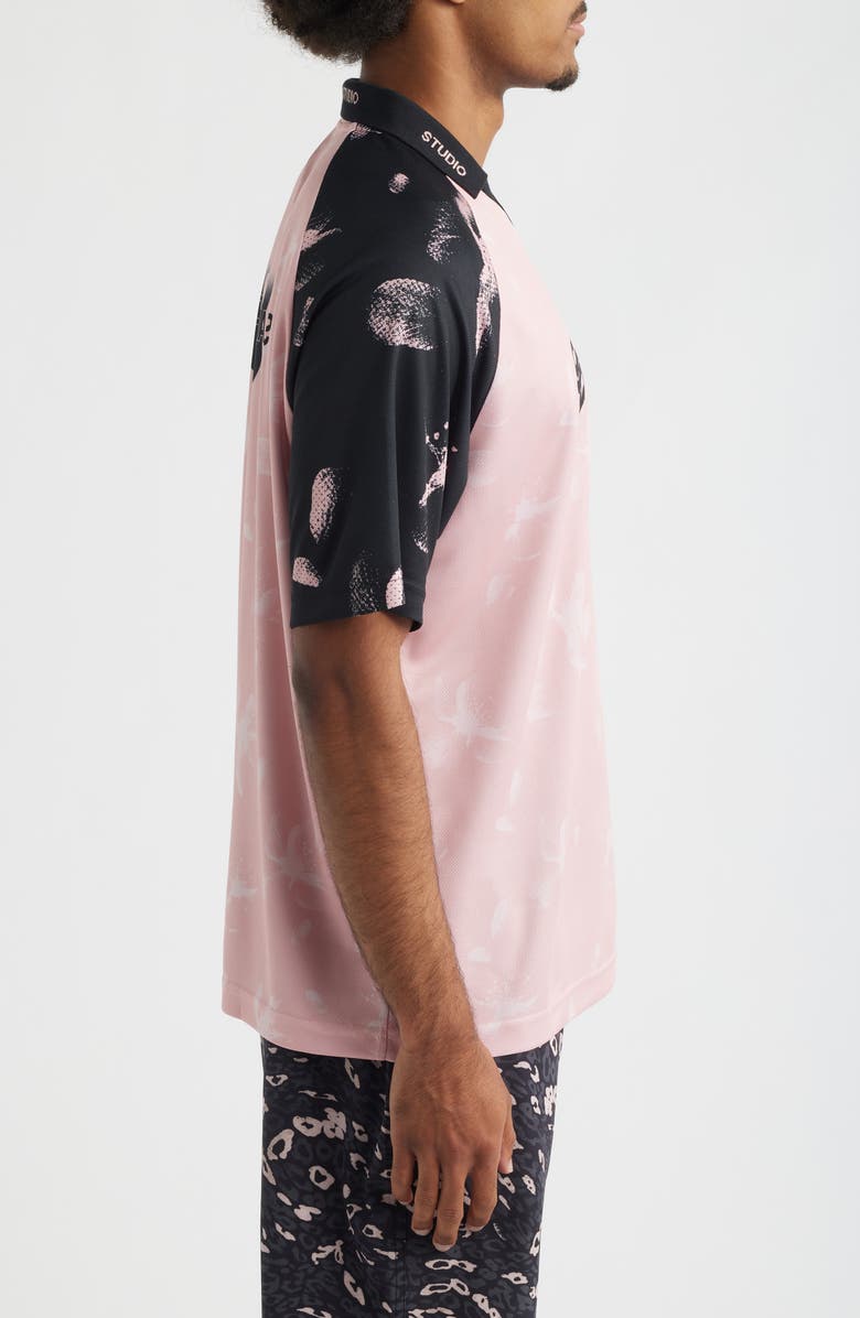 SANTO STUDIO 888 Raglan Sleeve Club Jersey Polo, Alternate, color, Pink