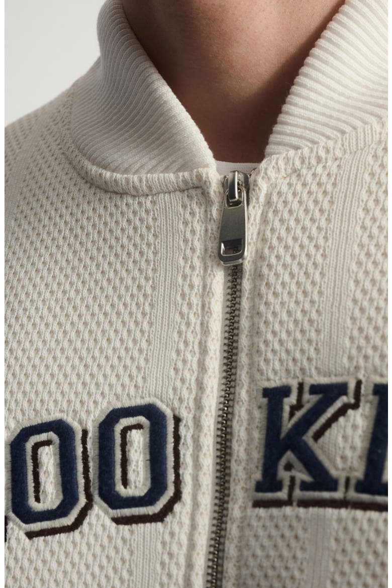 Logo Graphic Zip Sweatshirt, Alternate, color, ANTIQUE WHITE