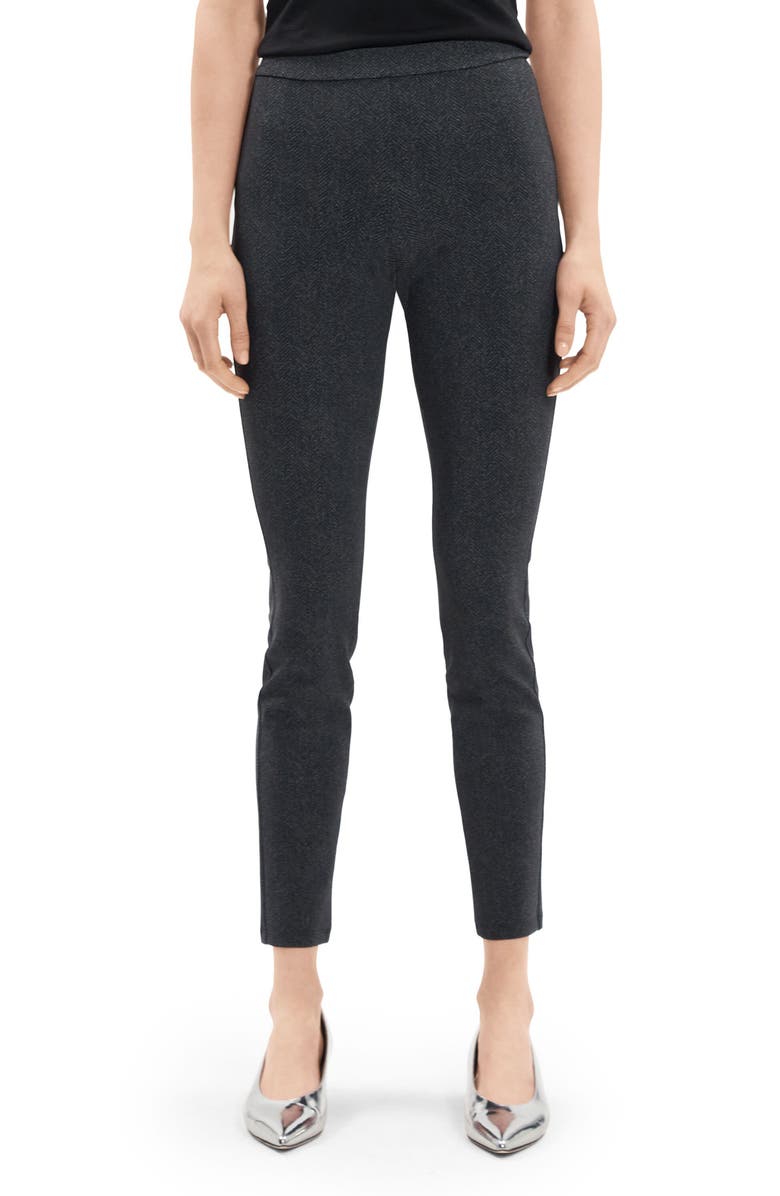 Theory Adbelle High Waist Slim Fit Crop Pants, Main, color, 