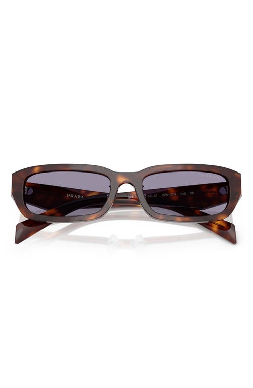 Prada Pr B06s 15w03n 53mm Womens Rectangle Sunglasses In Gray