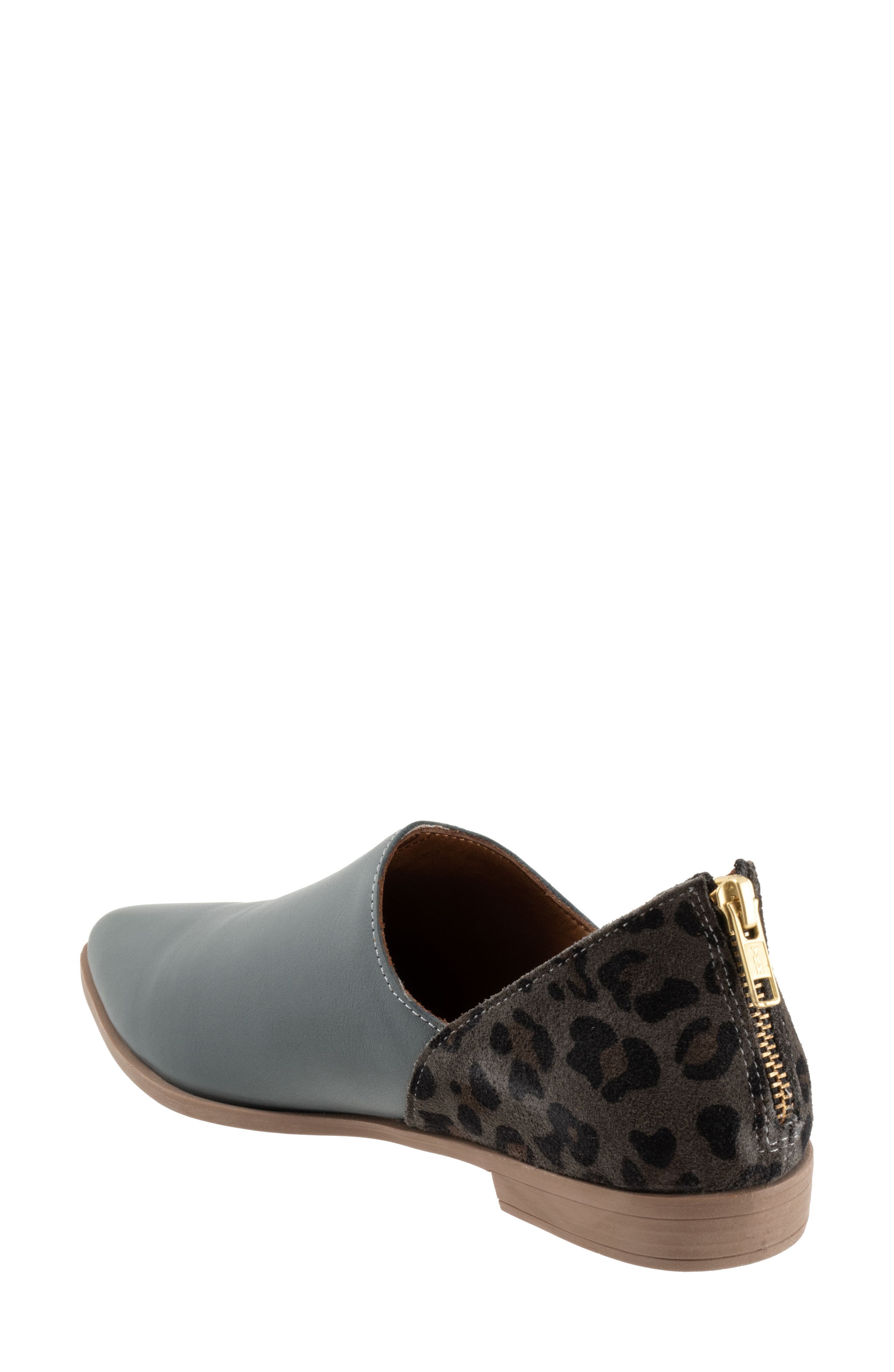 Bueno Beau Pointed Toe Loafer, Alternate, color, Ash/ Leopard