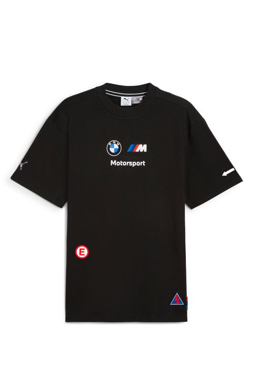 Puma Bmw M Motorpsort Badge Graphic T-shirt In Black
