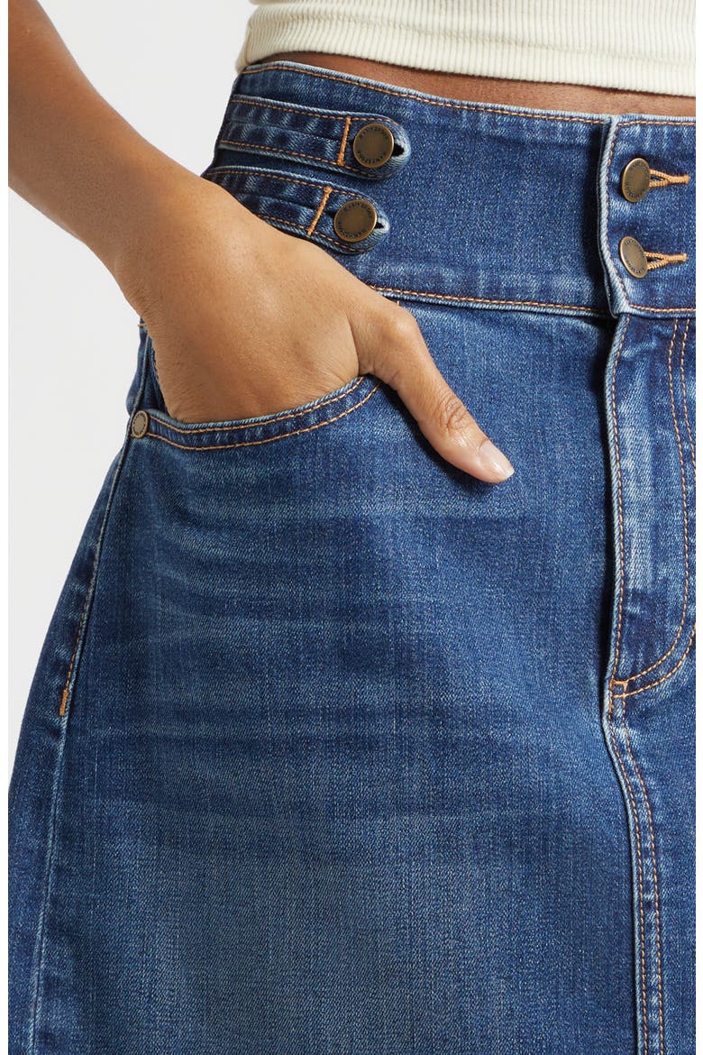 Liv Denim Miniskirt, Alternate, color, MEDIUM WASH