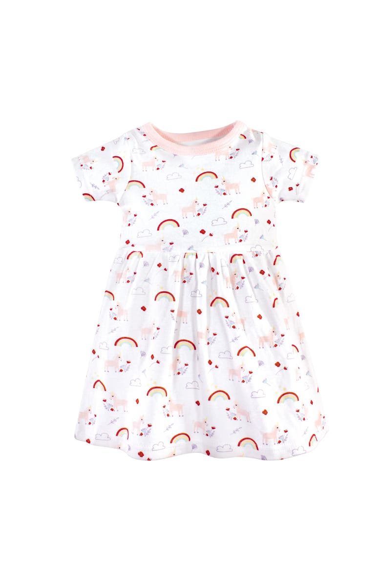 Luvable Friends 2Pk Dress, Alternate, color, Unicorn