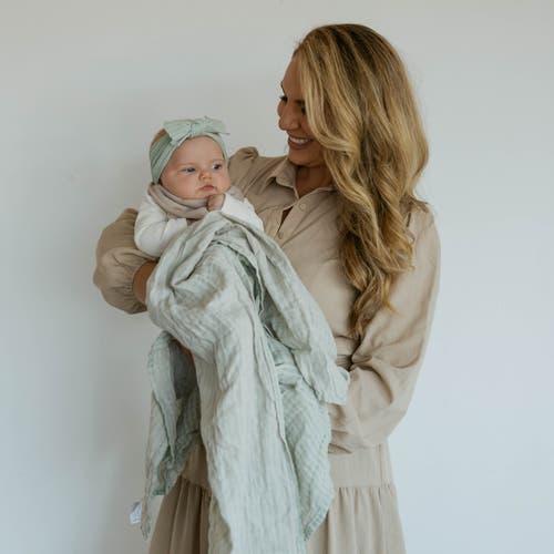 Parker Baby Co. Swaddle Set In Sage