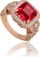SUZY LEVIAN Pavé Cubic Zirconia Engagement Ring