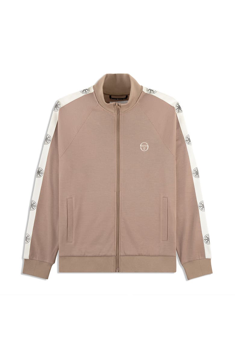 Bussola Track Jacket, Alternate, color, TAUPE GREY
