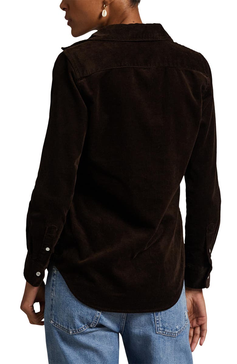 Polo Ralph Lauren Stretch Cotton Corduroy Button-Up Shirt, Alternate, color,