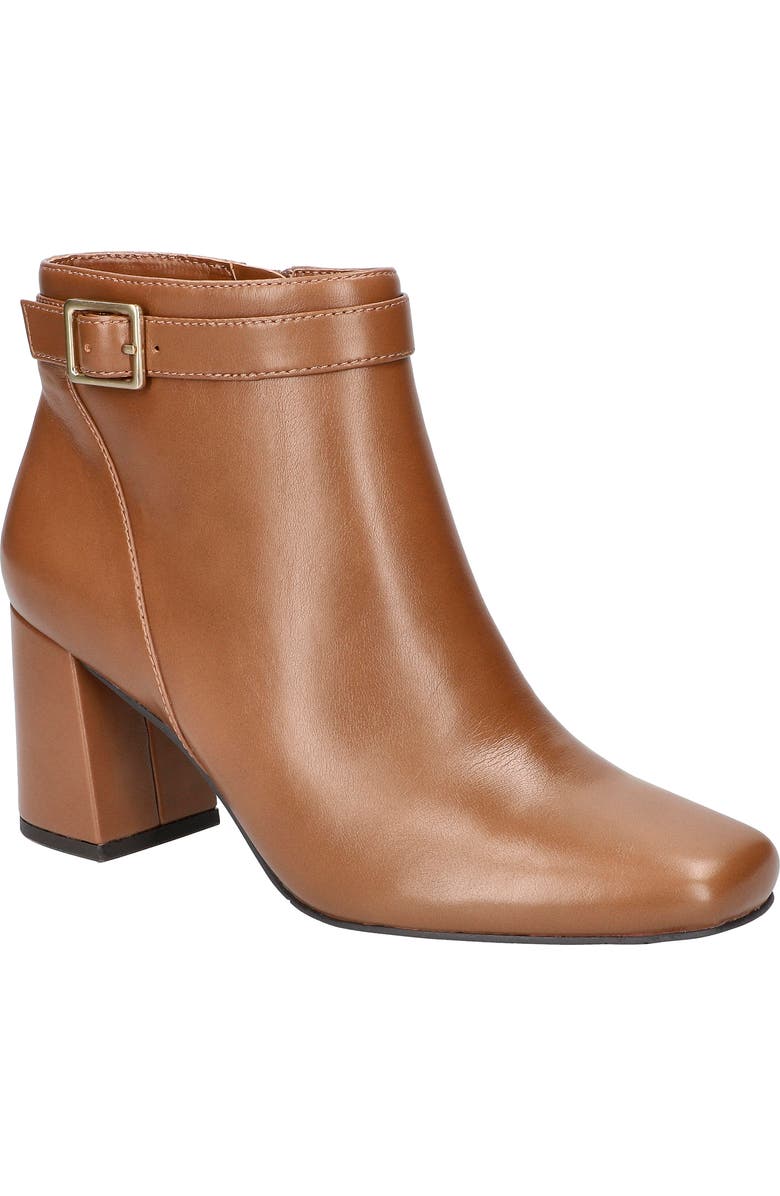 EASY STREET Winnipeg Block Heel Bootie, Main, color, Cognac