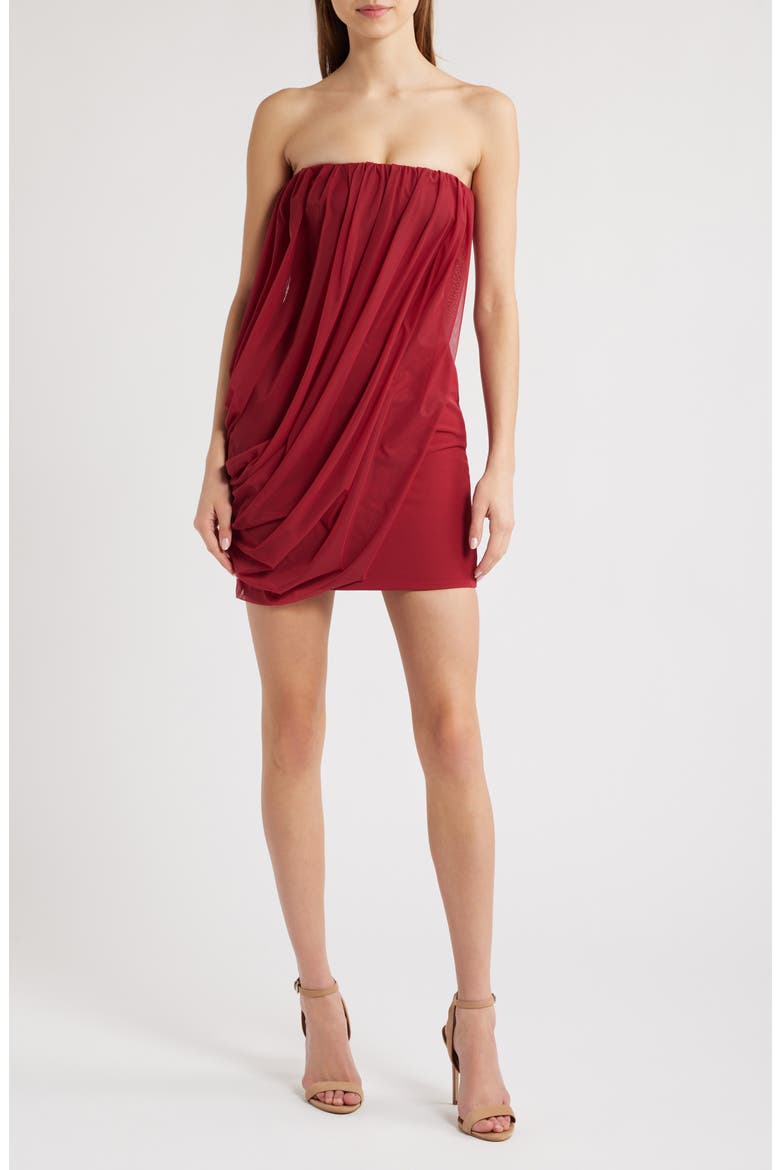 Mistress Rocks Strapless Cocktail Minidress (Women)