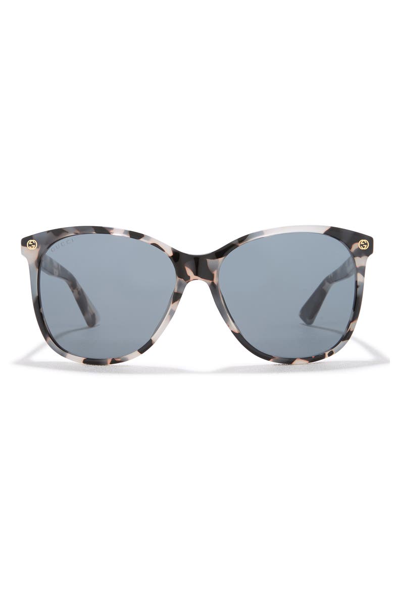 58mm Round Sunglasses, Main, color, HAVANA GREY