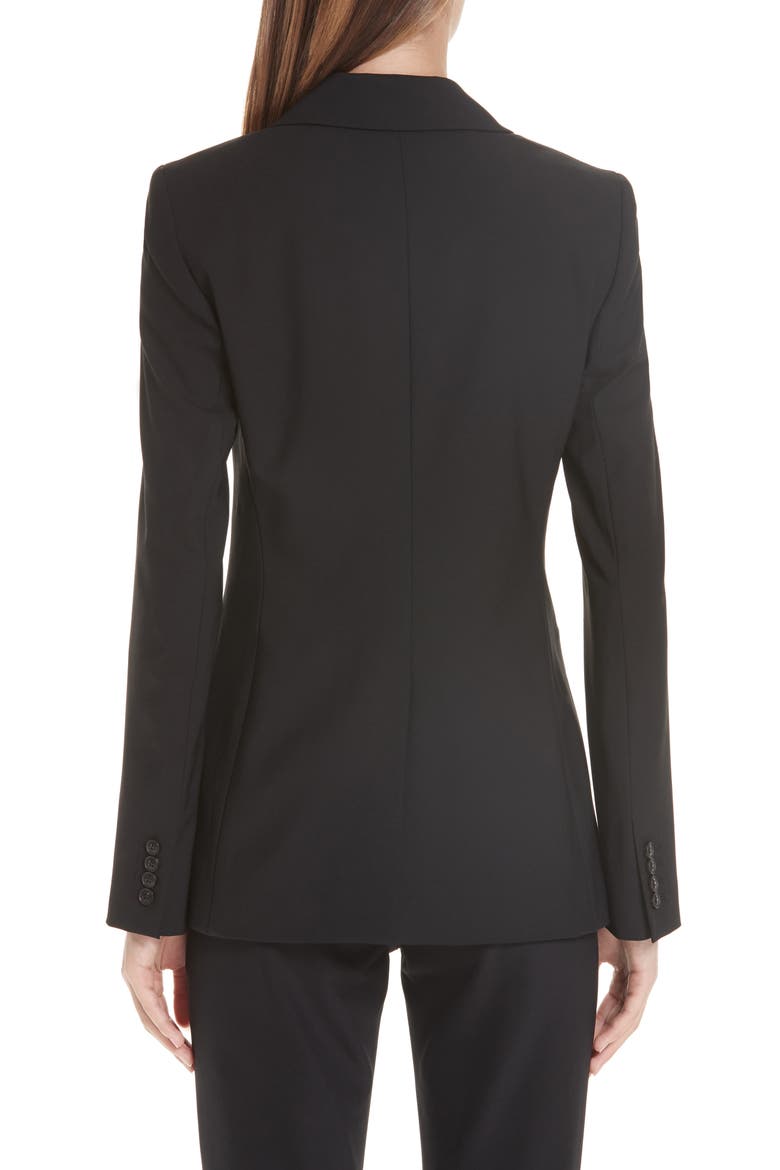 Charice Stretch Wool Jacket, Alternate, color, BLACK