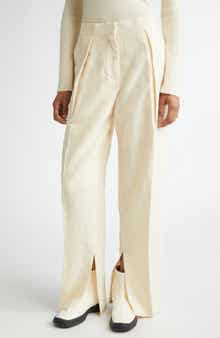 Jil Sander Pleated Velveteen Trousers