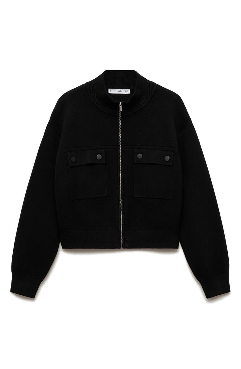 MANGO Pocket Knit Jacket, Alternate, color, 