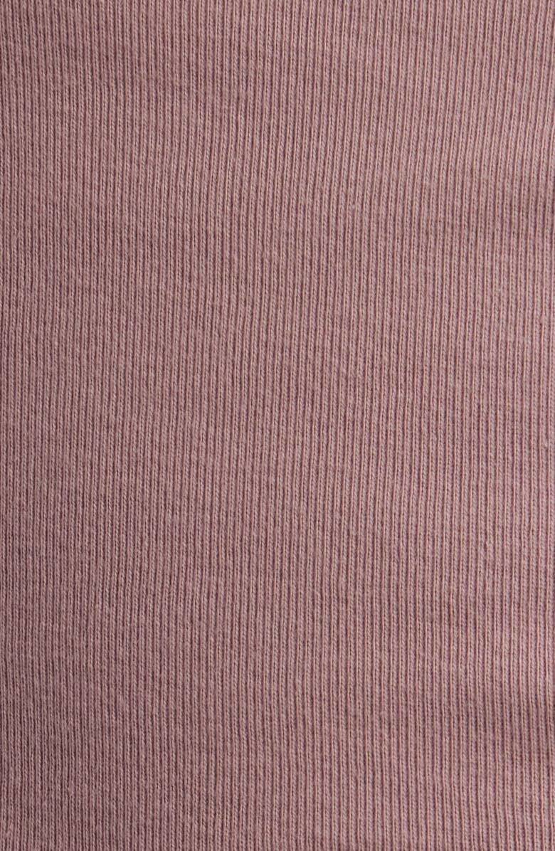MANGO Camiseta Louise Semisheer Cotton Rib T-Shirt, Alternate, color, Light/ Pastel Purple