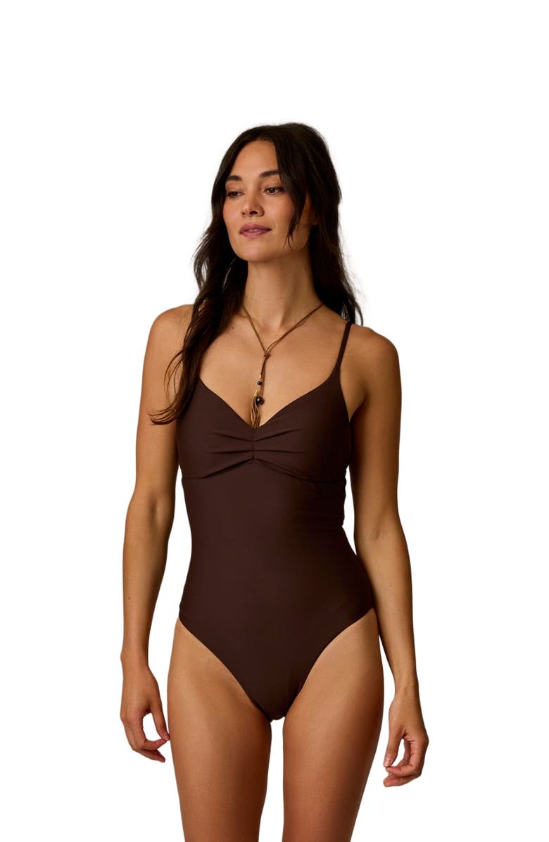 Carve Designs Sol Compression One Piece, Main, color, Coffee