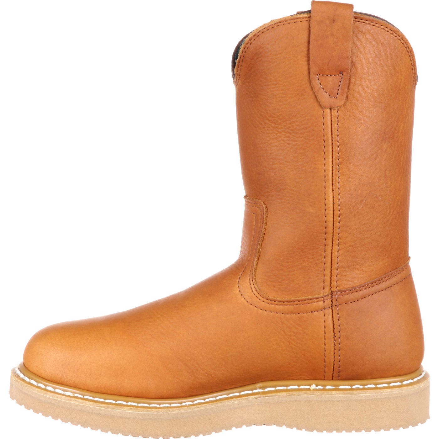 Georgia Boot Wedge Steel Toe Pull On Work Boot, Alternate, color, Barracuda Gold