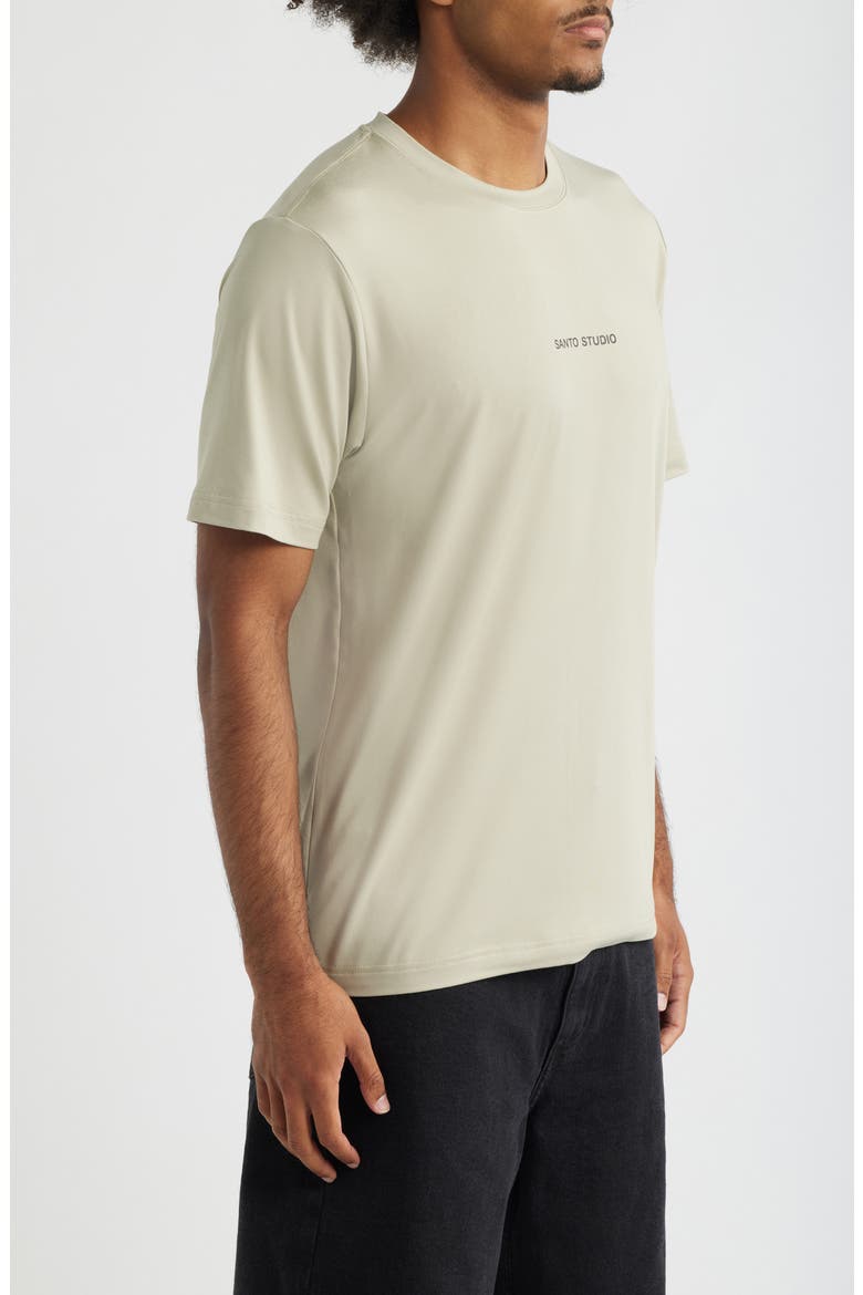 Tempo Wordmark Tech T-shirt, Alternate, color, CEMENT