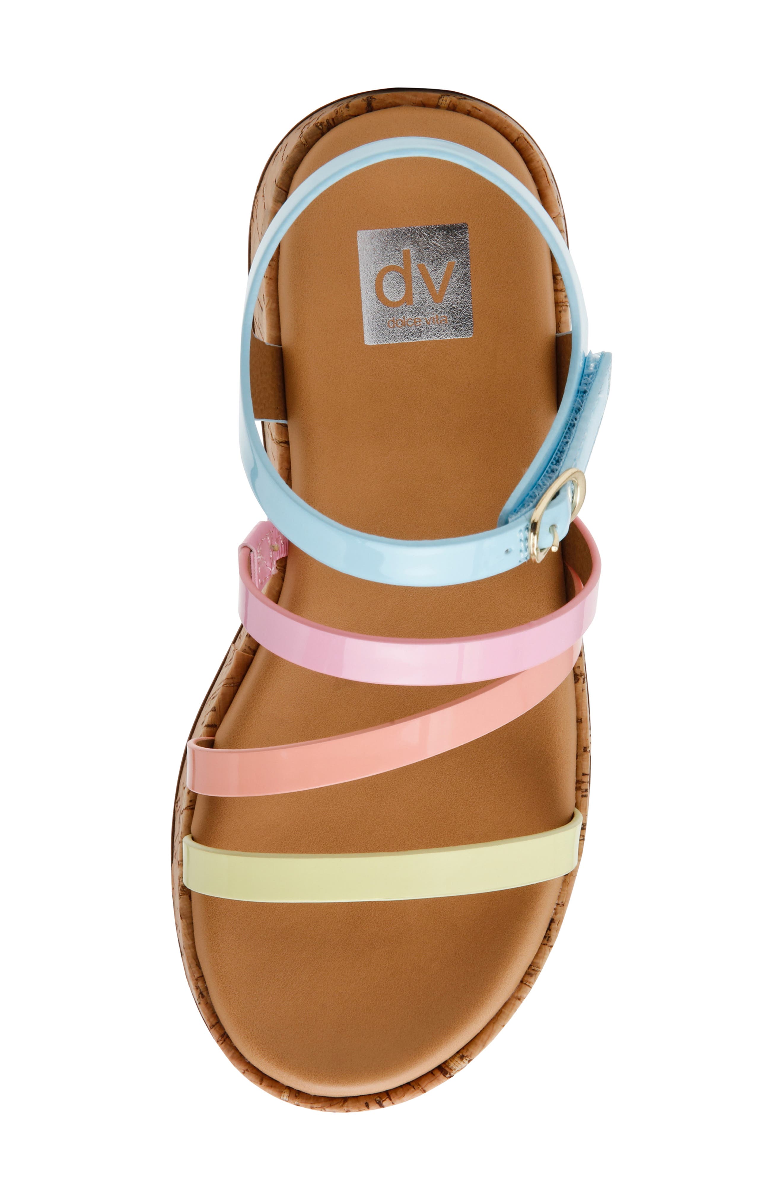 DV by Dolce Vita Kids' Swish Platform Sandal, Alternate, color, Rainbow