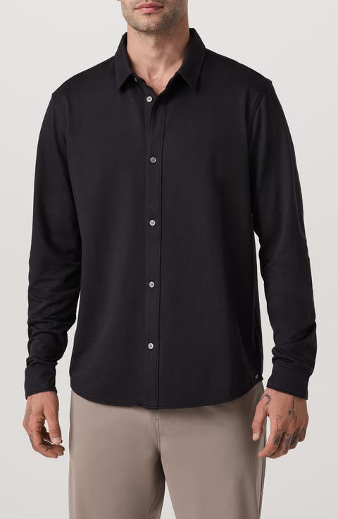 Classic Fit Oxford Piqué Button-Up Shirt