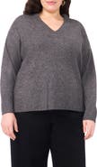 Vince Camuto Colorblock V-Neck Sweater