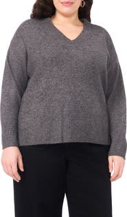 Vince Camuto Colorblock V-Neck Sweater