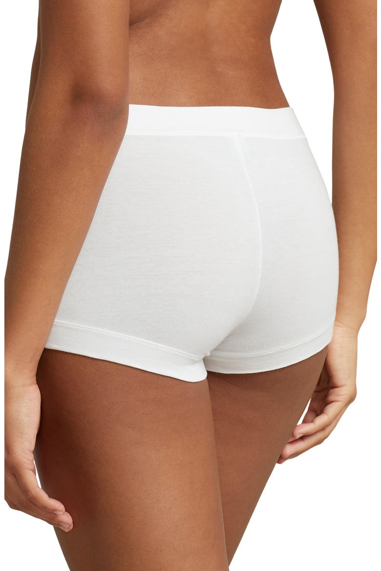 Stretch Cotton Boyshorts, Alternate, color, WHITE CLOUD