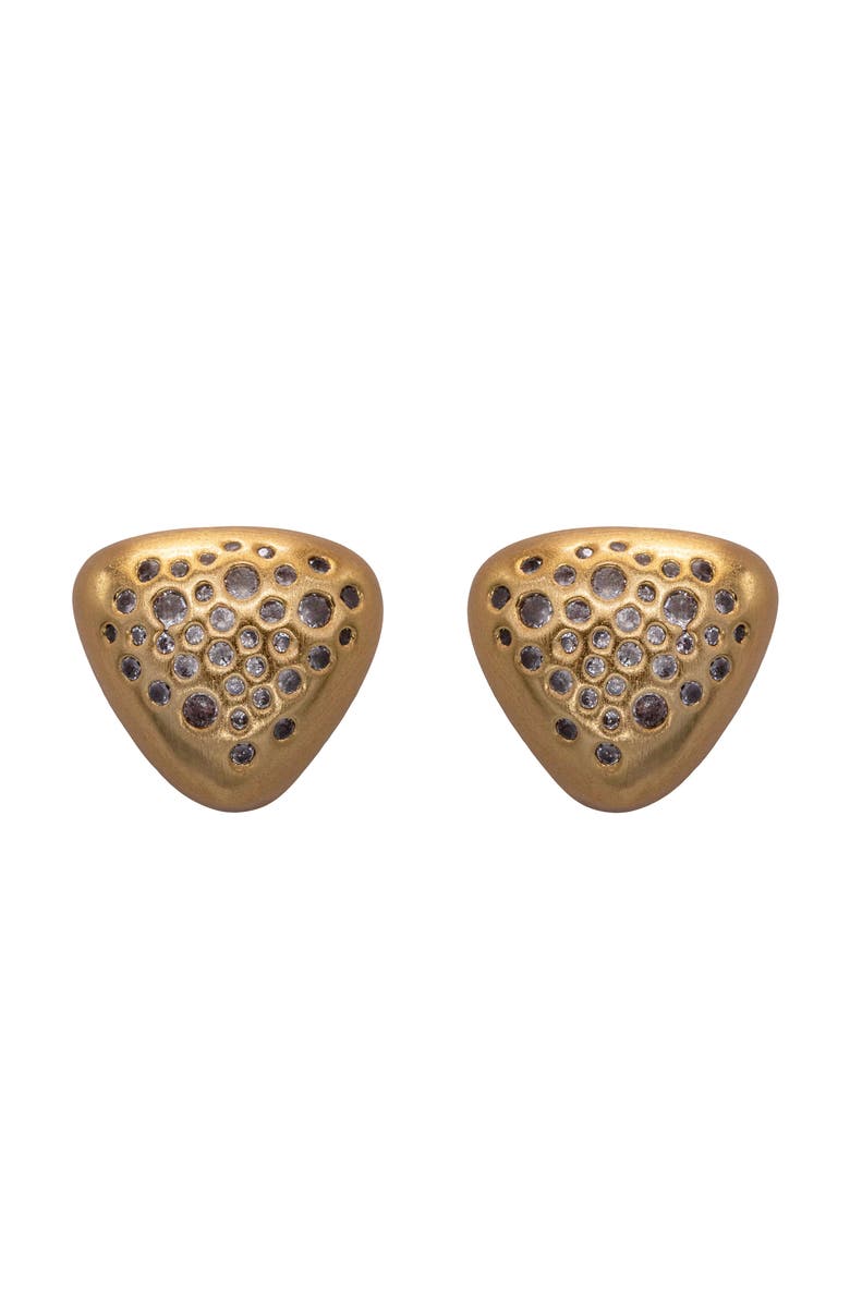 BLACK SUEDE STUDIO Cushion Earring, Main, color,