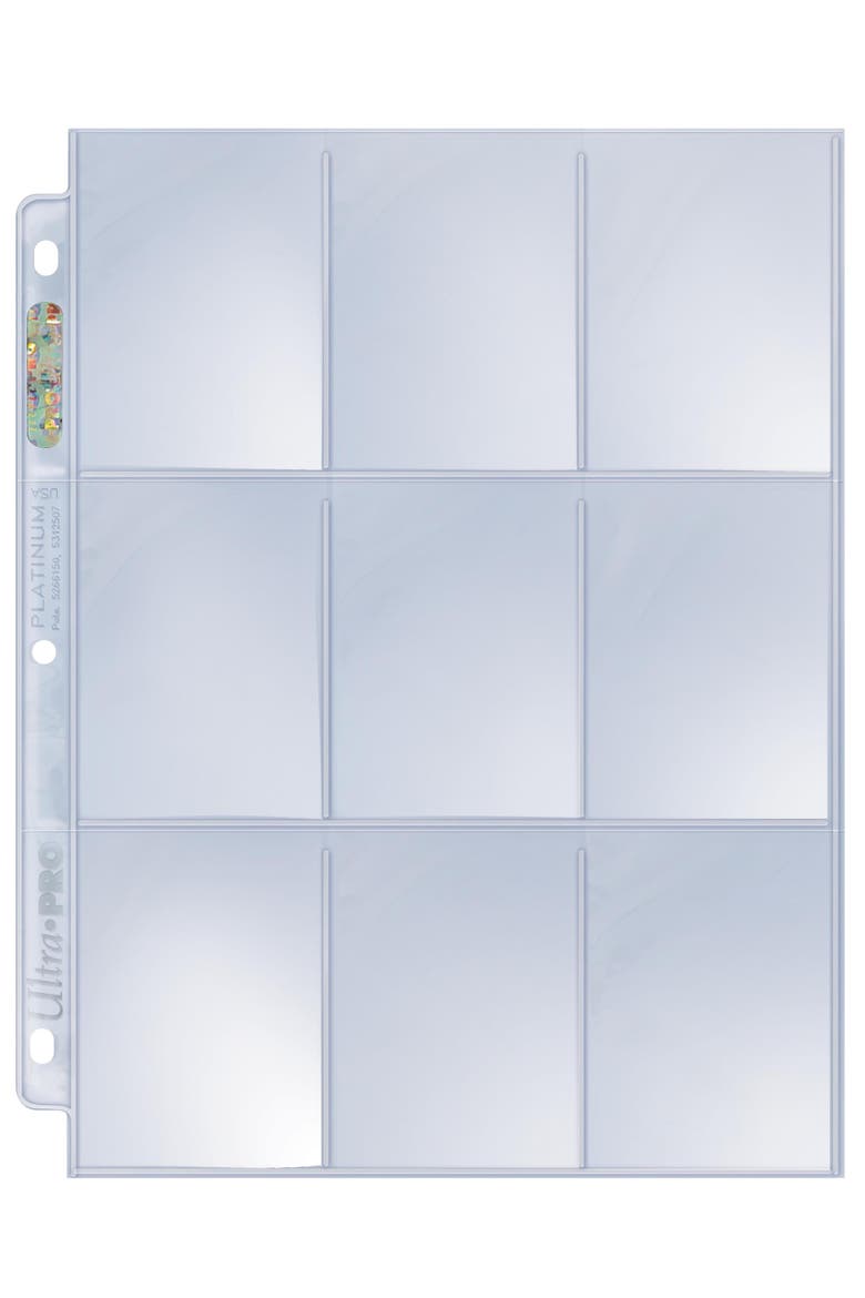 100 Ultra Pro Platinum 9 Pocket Sheets, Main, color, Multicolored