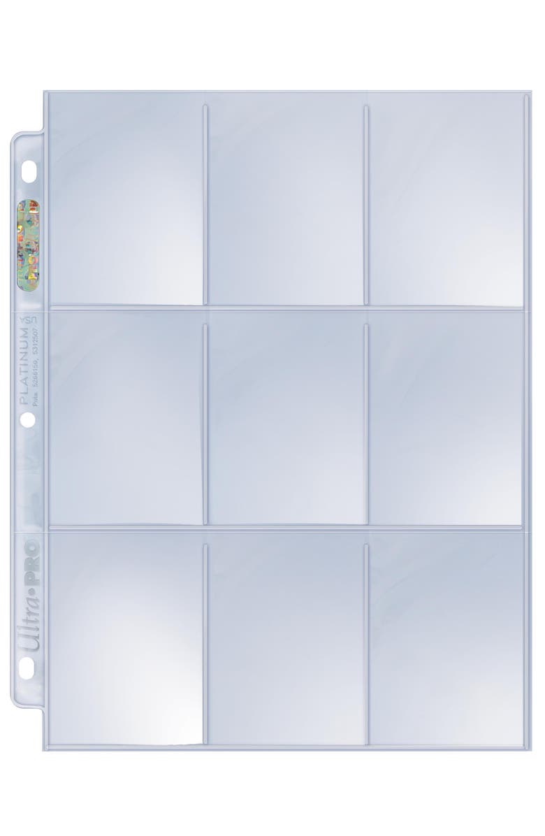 Ultra PRO 100 Ultra Pro Platinum 9 Pocket Sheets, Main, color, Multicolored