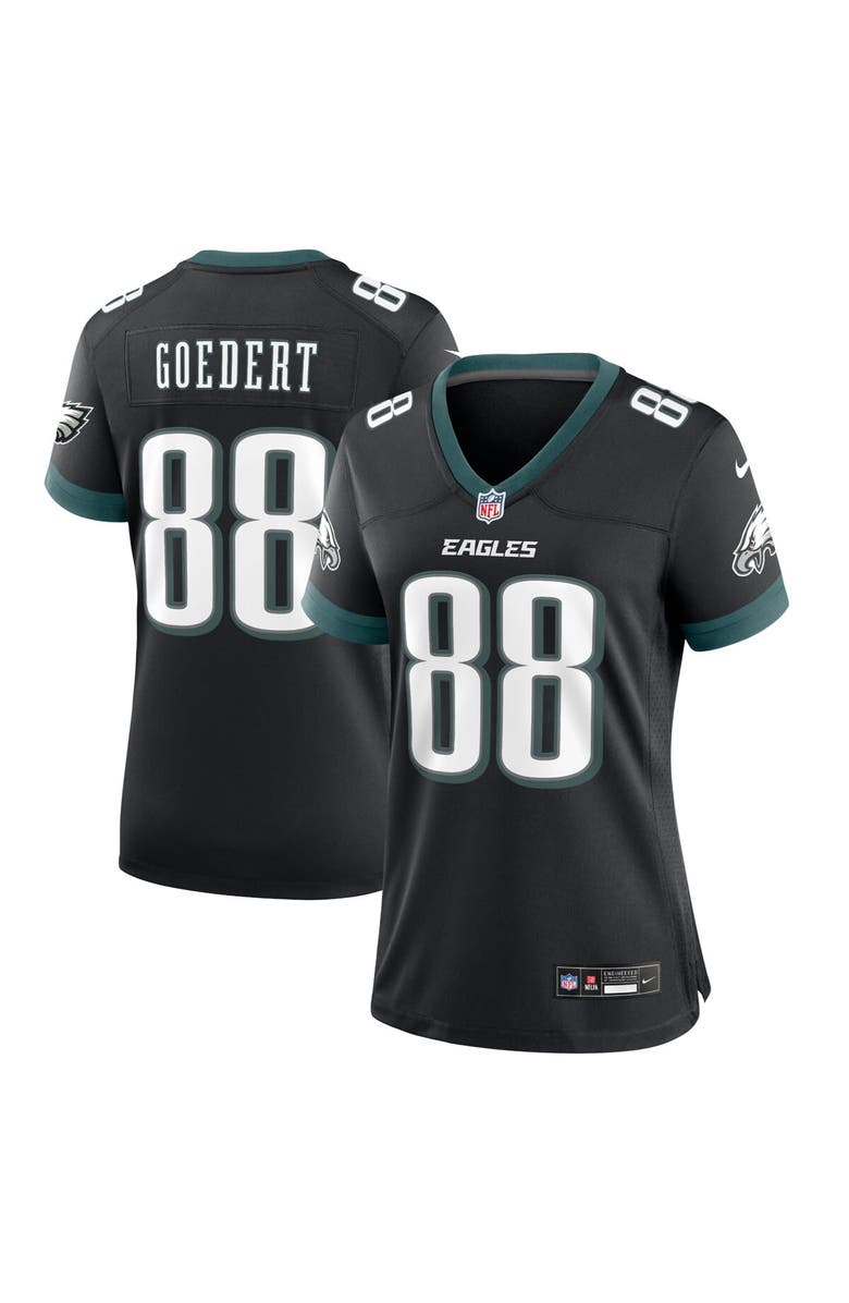 Nike Women's Nike Dallas Goedert Black Philadelphia Eagles Alternate Game Jersey, Alternate, color, 