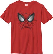 Marvel Boy's Marvel Spider-Man Web Face Graphic T-Shirt