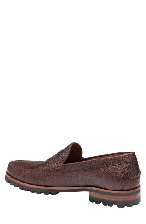 Johnston & Murphy Collection Baldwin Lug Penny Loafer In Brown