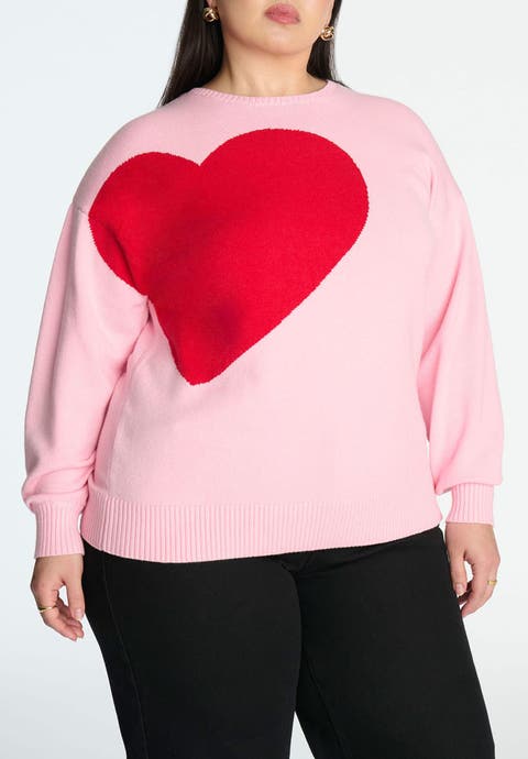 Big Heart Sweater (Plus Available)