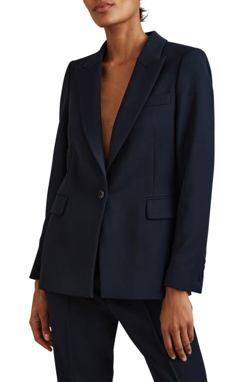 Reiss Gabi Peak Lapel Blazer in Black at Nordstrom, Size 6