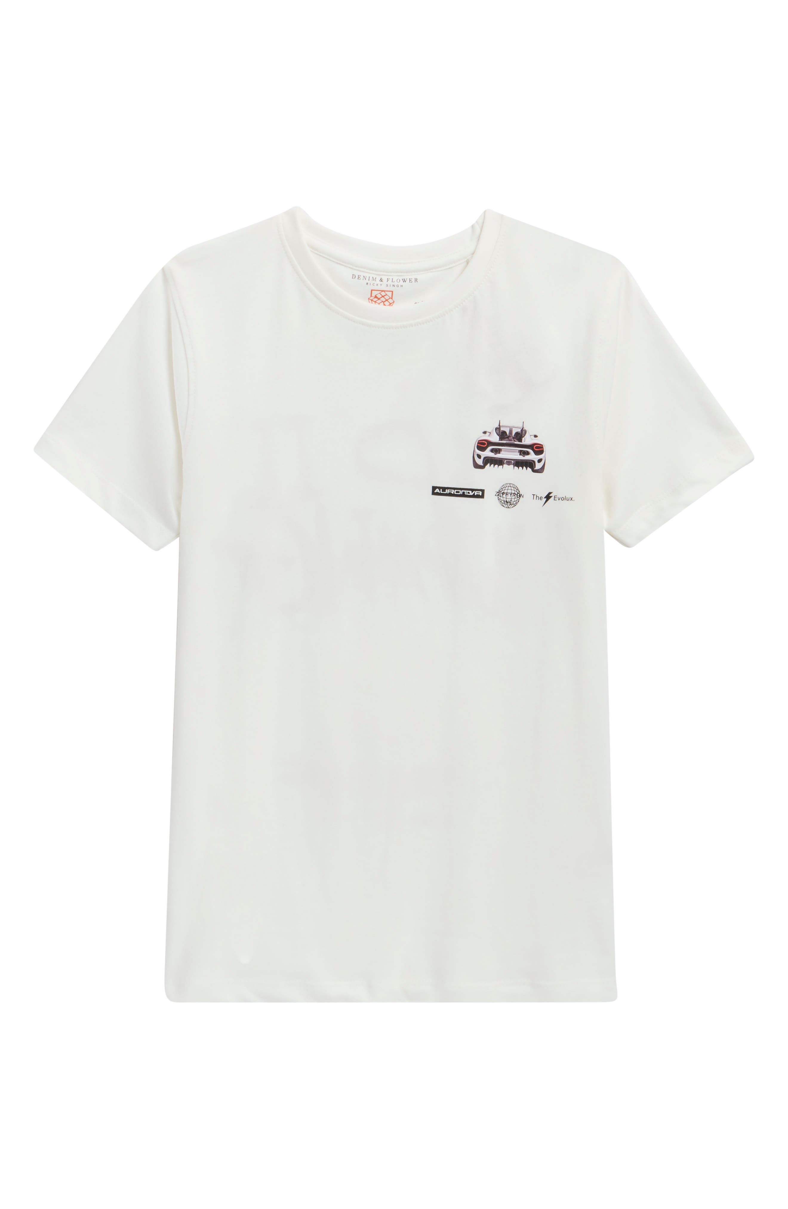 Kids' Car Cotton Graphic T-Shirt