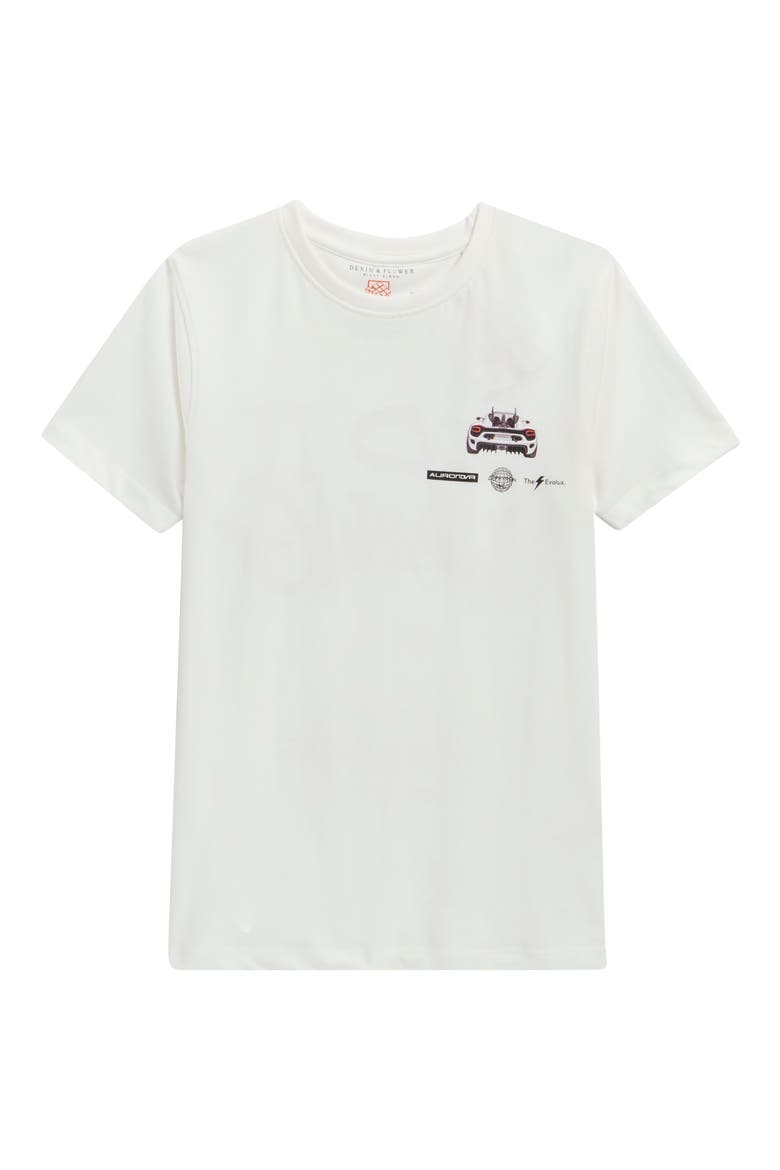 Kids' Car Cotton Graphic T-Shirt, Main, color, OFF WHITE