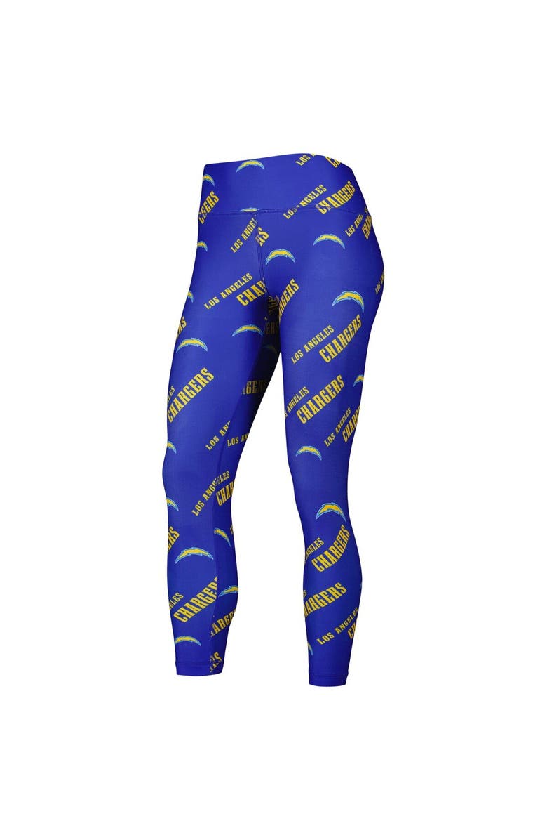 CONCEPTS SPORT Women's Concepts Sport Royal Los Angeles Chargers Breakthrough Allover Print Lounge Leggings, Alternate, color, Royal