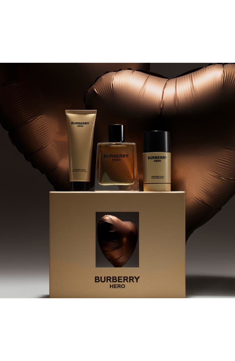 Burberry Hero Eau de Toilette 3-Piece Gift Set $184 Value, Alternate, color, 