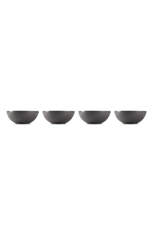Le Creuset Vancouver Set Of 4 Soup Bowls In Oyster