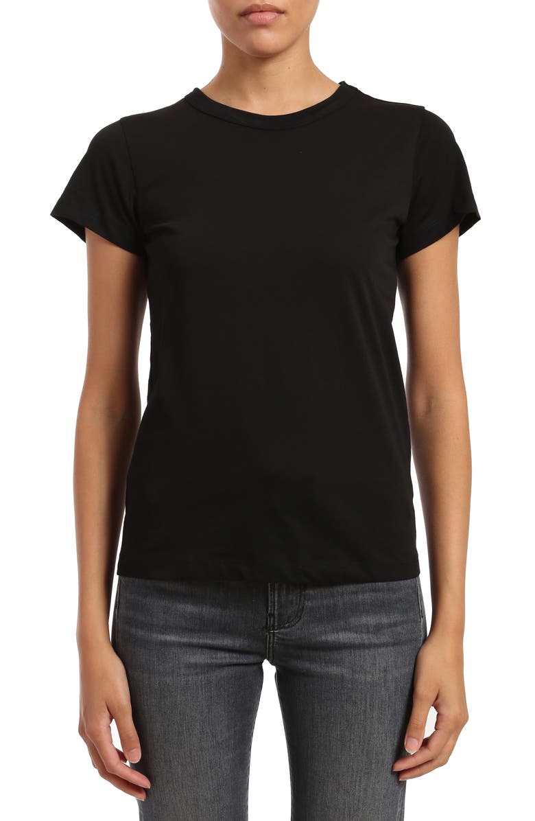 Mavi Jeans Slim Fit Cotton Slub T-Shirt, Main, color, Black