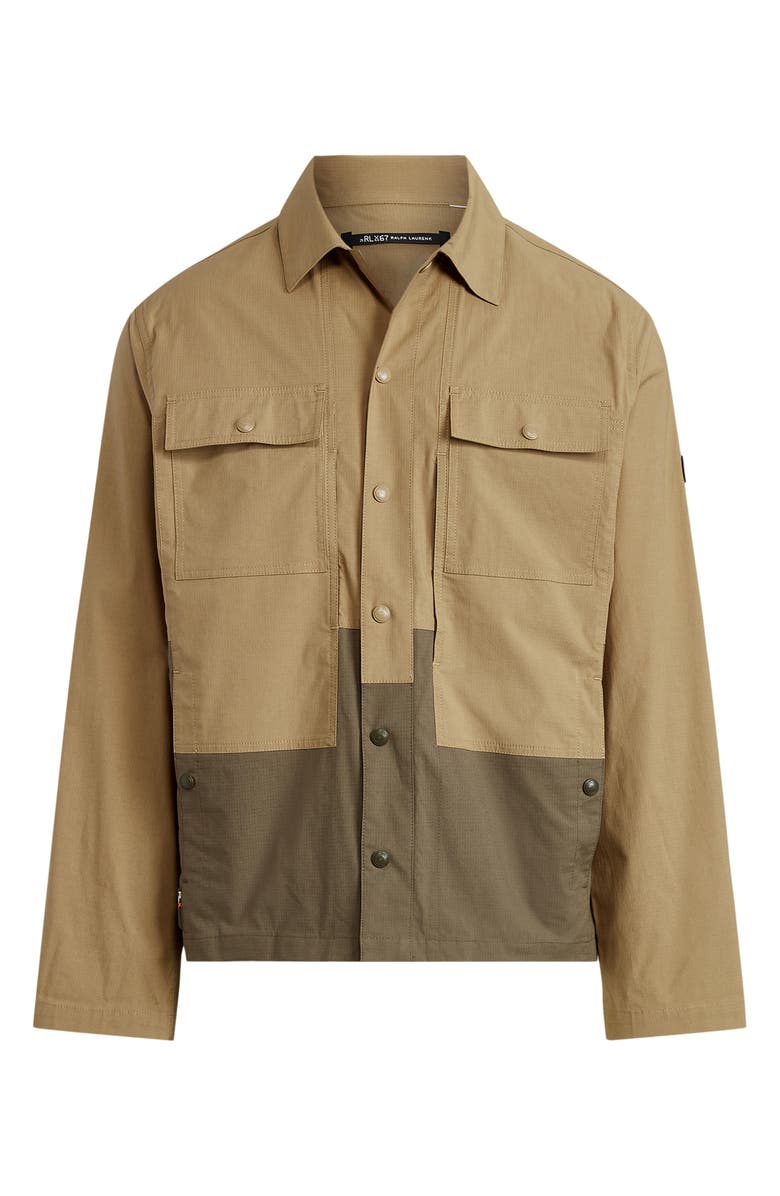 Polo Ralph Lauren James Reversible Ripstop Quilted Shirt Jacket, Alternate, color, Khaki Drab